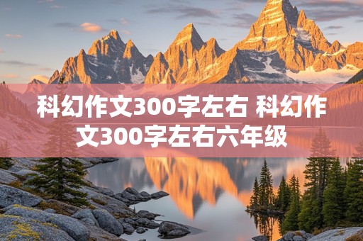 科幻作文300字左右 科幻作文300字左右六年级