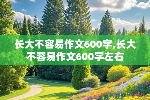 长大不容易作文600字,长大不容易作文600字左右