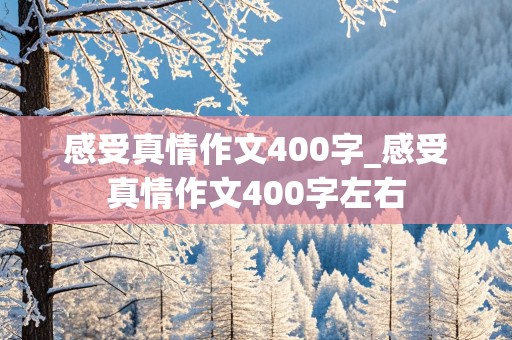 感受真情作文400字_感受真情作文400字左右