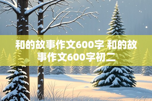 和的故事作文600字 和的故事作文600字初二