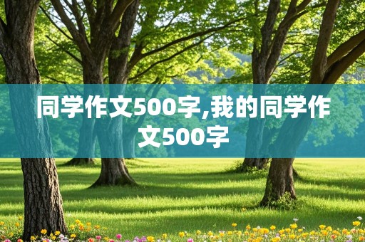 同学作文500字,我的同学作文500字