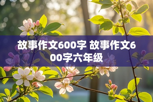 故事作文600字 故事作文600字六年级