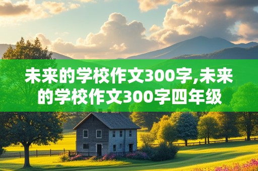 未来的学校作文300字,未来的学校作文300字四年级