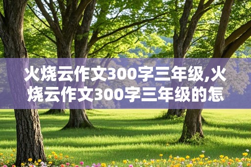 火烧云作文300字三年级,火烧云作文300字三年级的怎么写