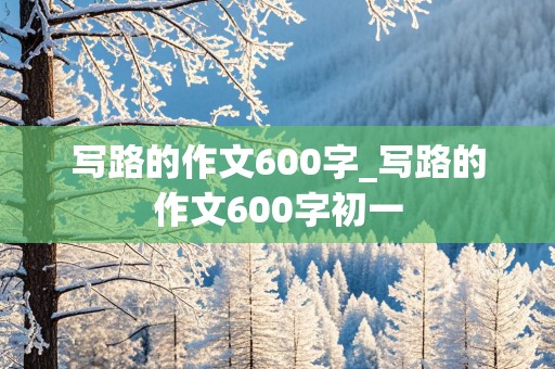 写路的作文600字_写路的作文600字初一