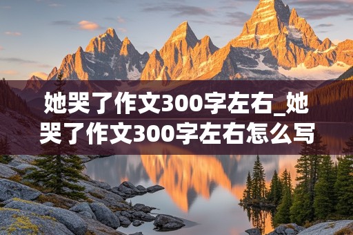 她哭了作文300字左右_她哭了作文300字左右怎么写