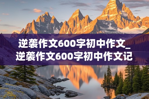 逆袭作文600字初中作文_逆袭作文600字初中作文记叙文