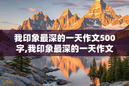 我印象最深的一天作文500字,我印象最深的一天作文500字左右