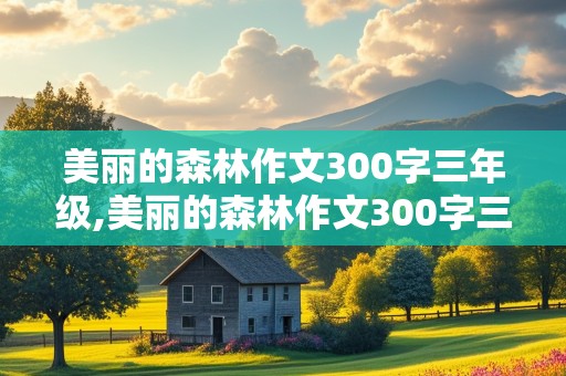 美丽的森林作文300字三年级,美丽的森林作文300字三年级描写桃子味道的作文