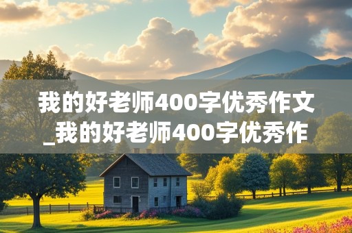 我的好老师400字优秀作文_我的好老师400字优秀作文真情实感