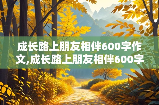 成长路上朋友相伴600字作文,成长路上朋友相伴600字作文记叙文