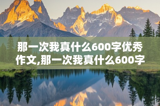 那一次我真什么600字优秀作文,那一次我真什么600字优秀作文六年级