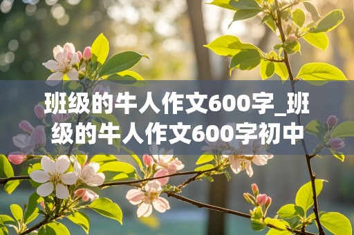 班级的牛人作文600字_班级的牛人作文600字初中