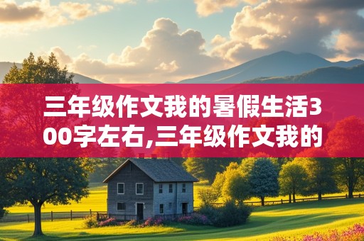 三年级作文我的暑假生活300字左右,三年级作文我的暑假生活300字左右优秀