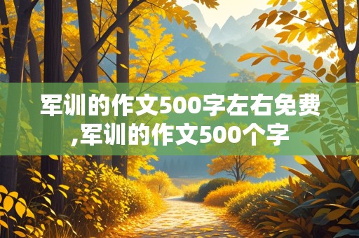 军训的作文500字左右免费,军训的作文500个字