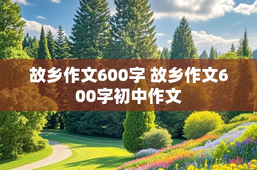 故乡作文600字 故乡作文600字初中作文