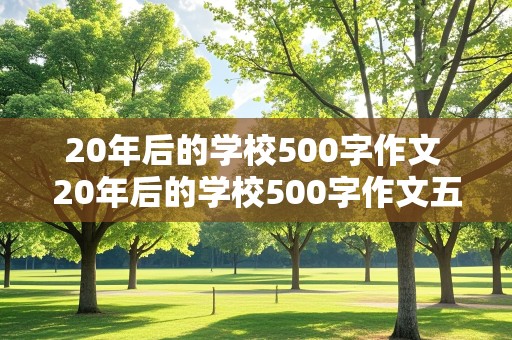 20年后的学校500字作文 20年后的学校500字作文五年级