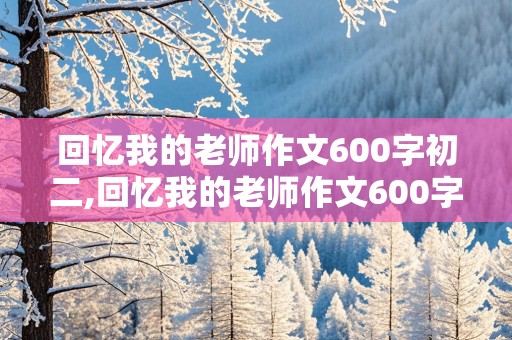 回忆我的老师作文600字初二,回忆我的老师作文600字初二,记叙文