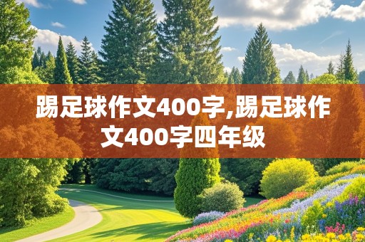 踢足球作文400字,踢足球作文400字四年级