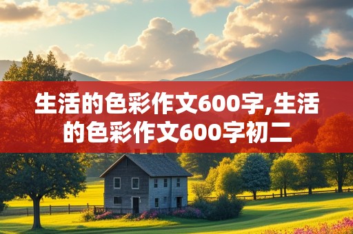 生活的色彩作文600字,生活的色彩作文600字初二