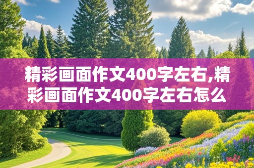 精彩画面作文400字左右,精彩画面作文400字左右怎么写