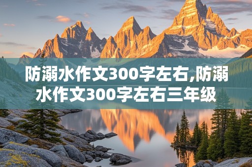 防溺水作文300字左右,防溺水作文300字左右三年级