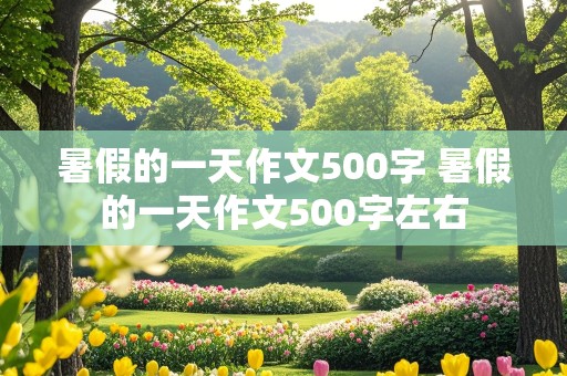 暑假的一天作文500字 暑假的一天作文500字左右