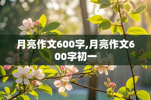 月亮作文600字,月亮作文600字初一