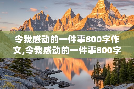 令我感动的一件事800字作文,令我感动的一件事800字作文妈妈