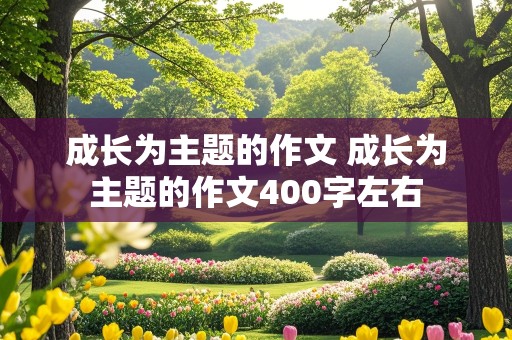 成长为主题的作文 成长为主题的作文400字左右