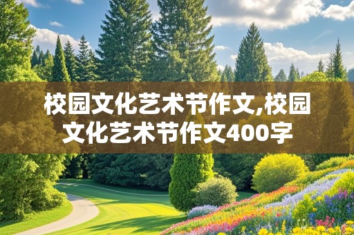 校园文化艺术节作文,校园文化艺术节作文400字