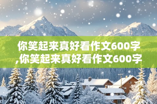 你笑起来真好看作文600字,你笑起来真好看作文600字初中