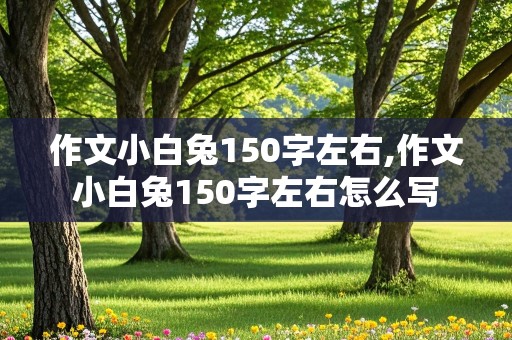 作文小白兔150字左右,作文小白兔150字左右怎么写