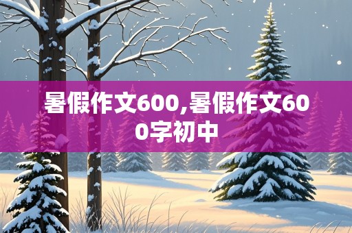 暑假作文600,暑假作文600字初中