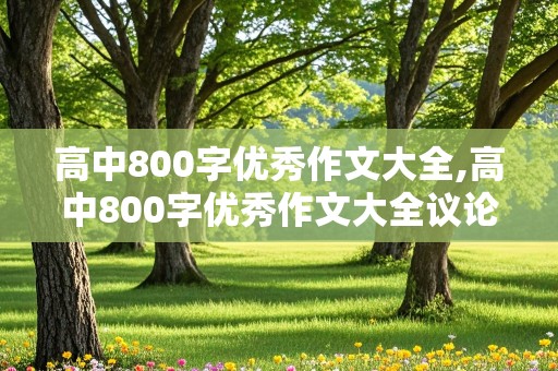 高中800字优秀作文大全,高中800字优秀作文大全议论文