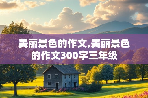 美丽景色的作文,美丽景色的作文300字三年级