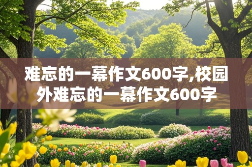 难忘的一幕作文600字,校园外难忘的一幕作文600字