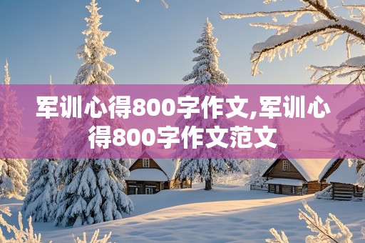 军训心得800字作文,军训心得800字作文范文