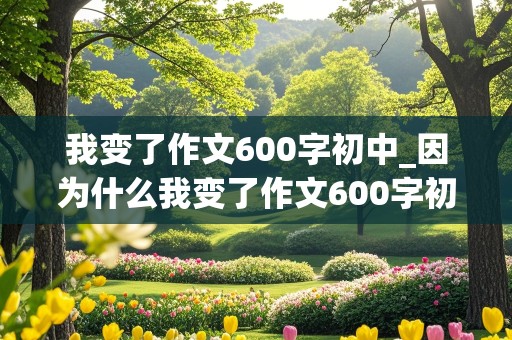 我变了作文600字初中_因为什么我变了作文600字初中