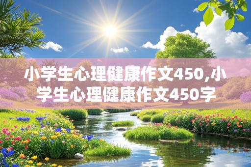 小学生心理健康作文450,小学生心理健康作文450字