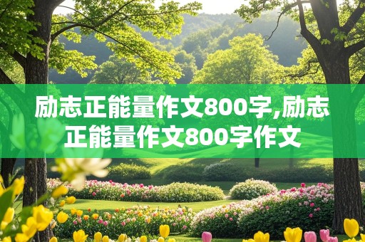 励志正能量作文800字,励志正能量作文800字作文