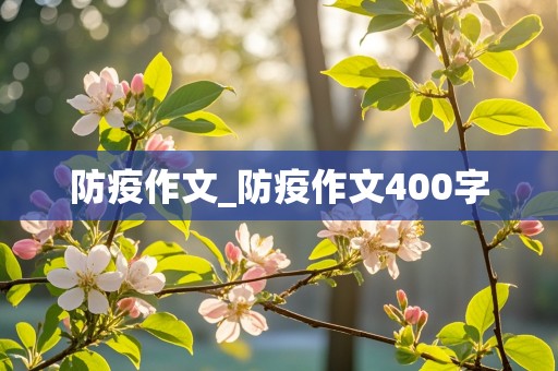 防疫作文_防疫作文400字