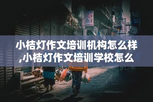 小桔灯作文培训机构怎么样,小桔灯作文培训学校怎么样