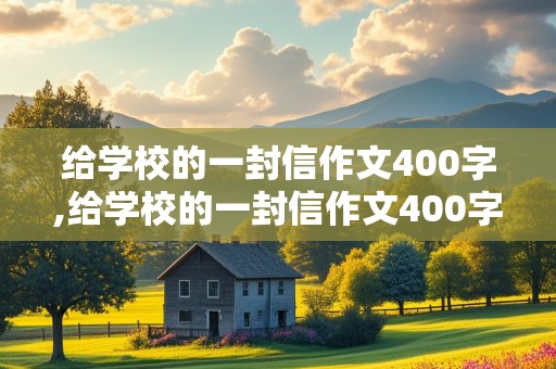 给学校的一封信作文400字,给学校的一封信作文400字六年级