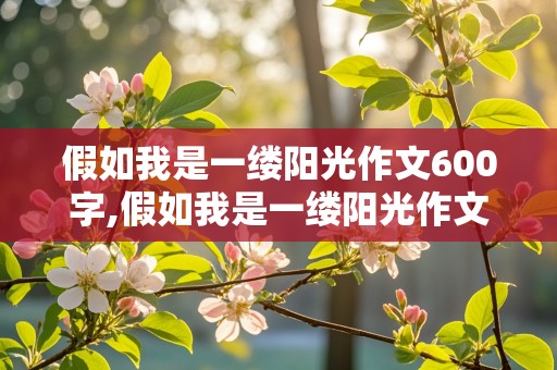 假如我是一缕阳光作文600字,假如我是一缕阳光作文600字初一