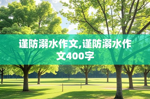 谨防溺水作文,谨防溺水作文400字