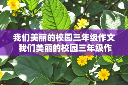 我们美丽的校园三年级作文 我们美丽的校园三年级作文300字