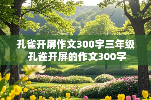 孔雀开屏作文300字三年级 孔雀开屏的作文300字