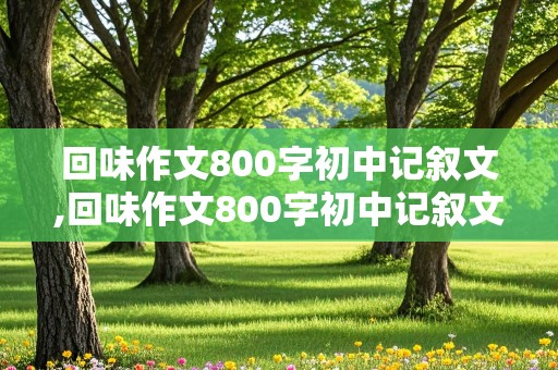 回味作文800字初中记叙文,回味作文800字初中记叙文怎么写