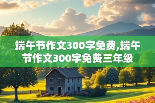 端午节作文300字免费,端午节作文300字免费三年级